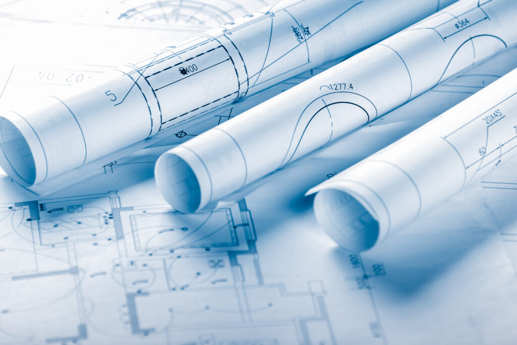 architectural blueprints.